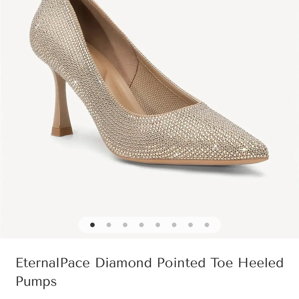 BNIB Cosy Island EternalPace Diamond Pointed Toe Heeled Pumps, 9 wide